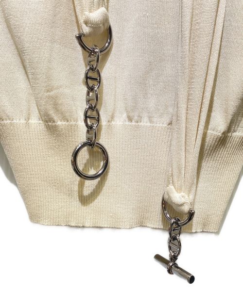 HERMES（エルメス）HERMES (エルメス) シェーヌダンクルニット アイボリー サイズ:38の古着・服飾アイテム