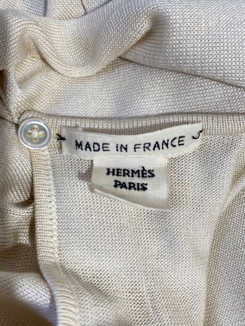 HERMES（エルメス）HERMES (エルメス) シェーヌダンクルニット アイボリー サイズ:38の古着・服飾アイテム