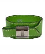 HERMESエルメス）の古着「アルテミスブレスレット」｜グリーン