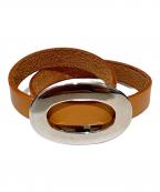 HERMESエルメス）の古着「マルジェラ期 ドゥブルトゥール ブレスレット・チョーカー」｜ナチュラル×シルバー金具