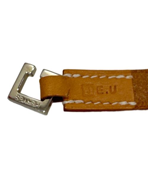 HERMES（エルメス）HERMES (エルメス) マルジェラ期 ドゥブルトゥール ブレスレット・チョーカー ナチュラル×シルバー金具の古着・服飾アイテム