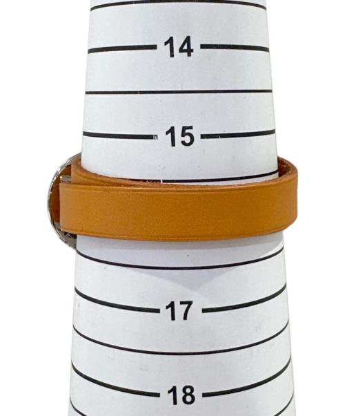 HERMES（エルメス）HERMES (エルメス) マルジェラ期 ドゥブルトゥール ブレスレット・チョーカー ナチュラル×シルバー金具の古着・服飾アイテム