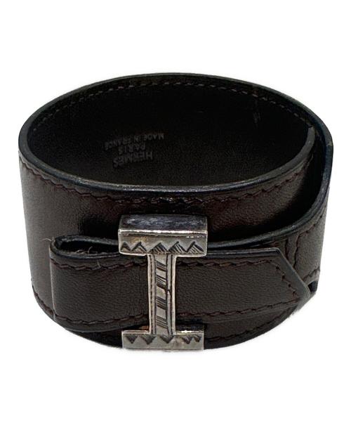 HERMES（エルメス）HERMES (エルメス) トゥアレグアルテミスブレスレット ダークブラウンの古着・服飾アイテム