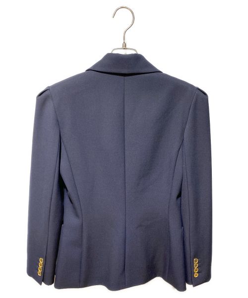 CELINE（セリーヌ）CELINE (セリーヌ) テーラードジャケット ネイビー サイズ:38の古着・服飾アイテム