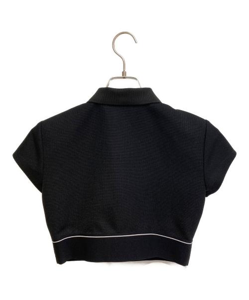 ALEXANDER WANG.T（アレキサンダーワンティー）ALEXANDER WANG.T (アレキサンダーワンティー) Cheerleader(チアリーダー) ポロシャツ ブラック サイズ:Sの古着・服飾アイテム