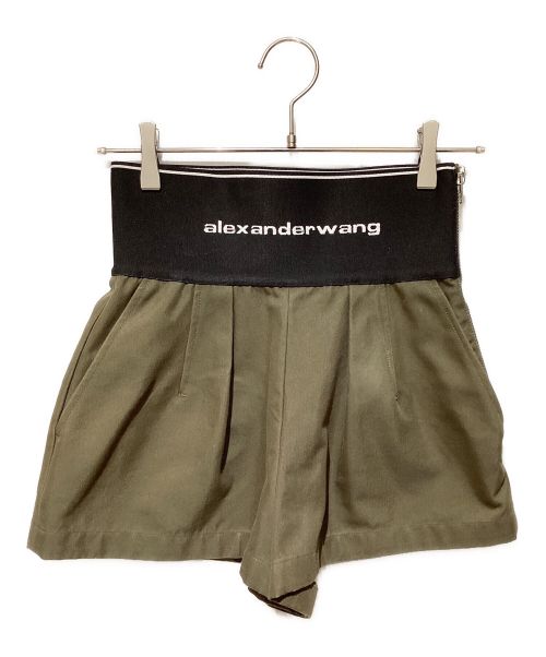 ALEXANDER WANG（アレキサンダー・ワン）ALEXANDER WANG (アレキサンダーワン) キュロットショートパンツ オリーブ サイズ:2の古着・服飾アイテム