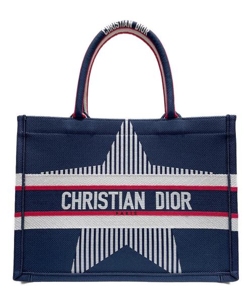 Christian Dior（クリスチャン ディオール）Christian Dior (クリスチャン ディオール) ブックトートミディアム アルプススター ネイビー サイズ:ミディアムの古着・服飾アイテム