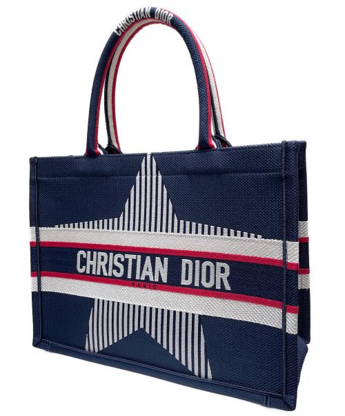Christian Dior（クリスチャン ディオール）Christian Dior (クリスチャン ディオール) ブックトートミディアム アルプススター ネイビー サイズ:ミディアムの古着・服飾アイテム