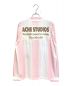 Acne studios (アクネ ストゥディオス) 24SS ロゴロングスリーブTシャツ ゲームシャツ ピンク サイズ:XS：60000円
