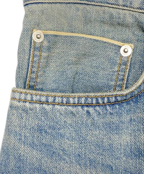 Christian Dior（クリスチャン ディオール）Christian Dior (クリスチャン ディオール) ロゴパッチストレートデニムパンツ スカイブルー サイズ:31の古着・服飾アイテム