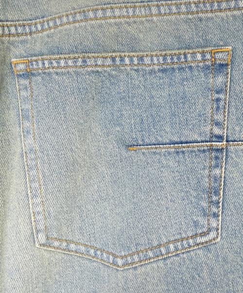 Christian Dior（クリスチャン ディオール）Christian Dior (クリスチャン ディオール) ロゴパッチストレートデニムパンツ スカイブルー サイズ:31の古着・服飾アイテム