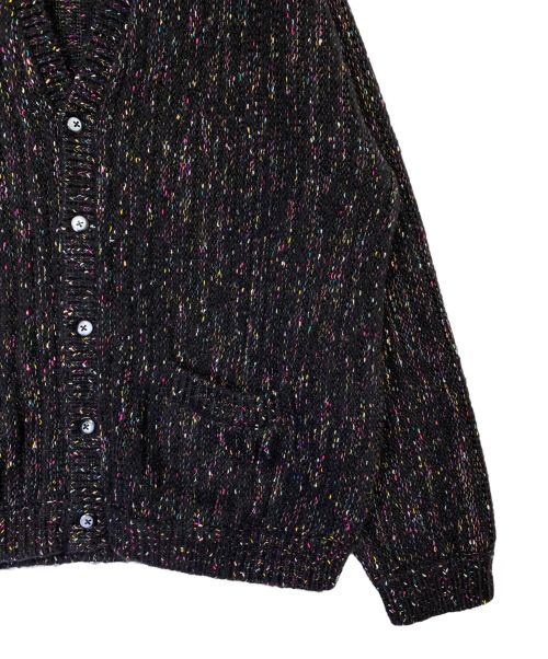 SUPREME（シュプリーム）SUPREME (シュプリーム) Confetti Cardigan ブラック サイズ:Lの古着・服飾アイテム