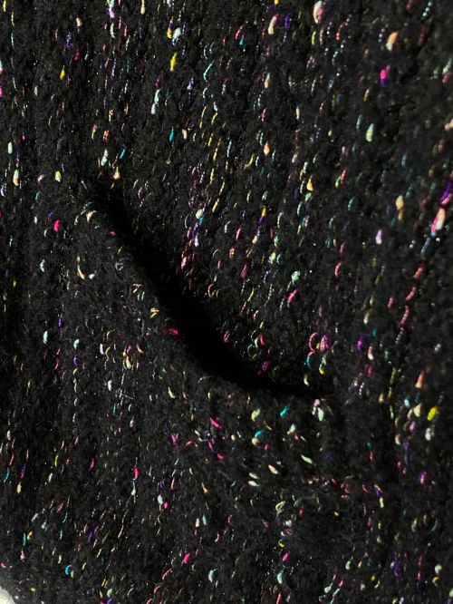 SUPREME（シュプリーム）SUPREME (シュプリーム) Confetti Cardigan ブラック サイズ:Lの古着・服飾アイテム