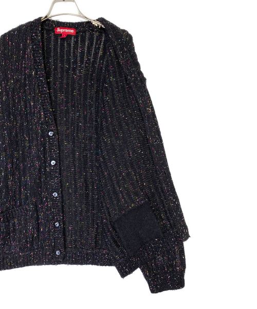 SUPREME（シュプリーム）SUPREME (シュプリーム) Confetti Cardigan ブラック サイズ:Lの古着・服飾アイテム
