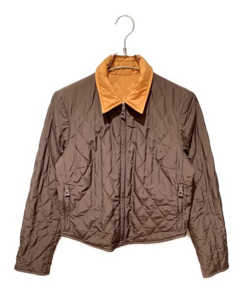 HERMES（エルメス）HERMES (エルメス) リバーシブルジャケット ブラウン サイズ:Mの古着・服飾アイテム