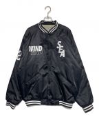 WIND AND SEAウィンダンシー）の古着「スタジアムジャケット」｜ブラック