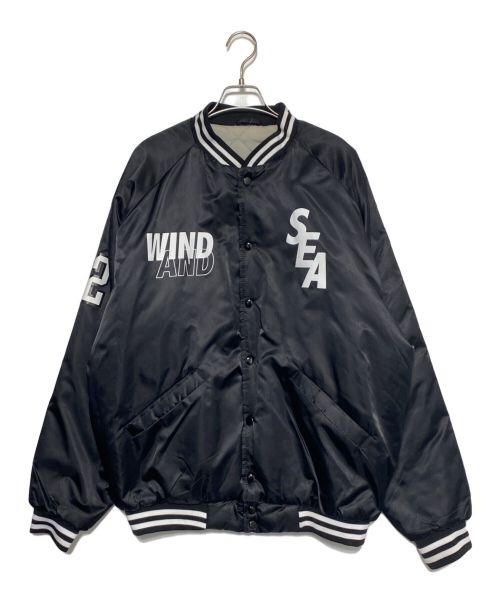 WIND AND SEA（ウィンダンシー）WIND AND SEA (ウィンダンシー) スタジアムジャケット ブラック サイズ:Lの古着・服飾アイテム