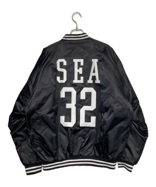 WIND AND SEA（ウィンダンシー）WIND AND SEA (ウィンダンシー) スタジアムジャケット ブラック サイズ:Lの古着・服飾アイテム
