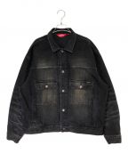 SUPREMEシュプリーム）の古着「Distressed Selvedge Trucker Jacket」｜ブラック