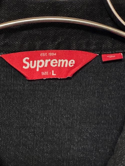 SUPREME（シュプリーム）SUPREME (シュプリーム) Distressed Selvedge Trucker Jacket ブラック サイズ:Lの古着・服飾アイテム