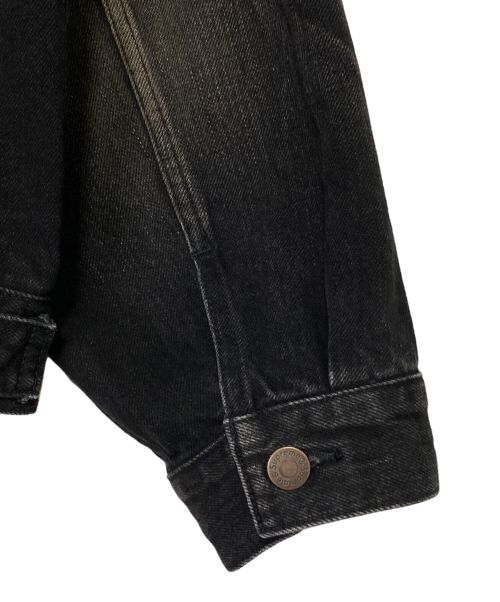 SUPREME（シュプリーム）SUPREME (シュプリーム) Distressed Selvedge Trucker Jacket ブラック サイズ:Lの古着・服飾アイテム