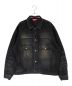 SUPREME（シュプリーム）の古着「Distressed Selvedge Trucker Jacket」｜ブラック