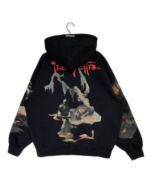 SUPREME（シュプリーム）SUPREME (シュプリーム) Frank Frazetta (フランク フラゼッタ) Zip Up Hooded Sweatshirt ブラック サイズ:Lの古着・服飾アイテム