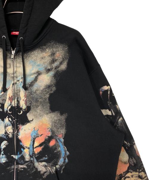 SUPREME（シュプリーム）SUPREME (シュプリーム) Frank Frazetta (フランク フラゼッタ) Zip Up Hooded Sweatshirt ブラック サイズ:Lの古着・服飾アイテム