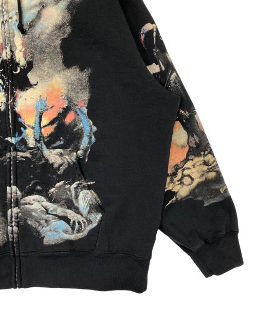 SUPREME（シュプリーム）SUPREME (シュプリーム) Frank Frazetta (フランク フラゼッタ) Zip Up Hooded Sweatshirt ブラック サイズ:Lの古着・服飾アイテム