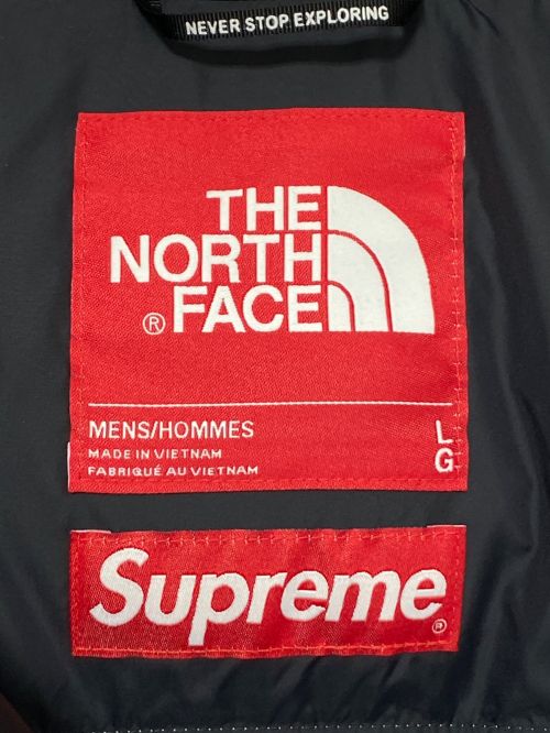 THE NORTH FACE（ザ ノース フェイス）THE NORTH FACE (ザ ノース フェイス) SUPREME (シュプリーム) NUPTSE JACKET ブラック サイズ:Lの古着・服飾アイテム