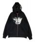 SUPREME（シュプリーム）の古着「Zip Up Hooded Sweatshirt」｜ブラック