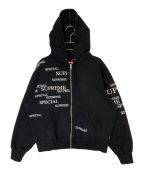 SUPREMEシュプリーム）の古着「Special Zip Up Hooded Sweatshirt」｜ブラック