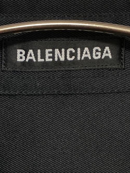 BALENCIAGA（バレンシアガ）BALENCIAGA (バレンシアガ) ダブルスリーブシャツ ブラック サイズ:38の古着・服飾アイテム