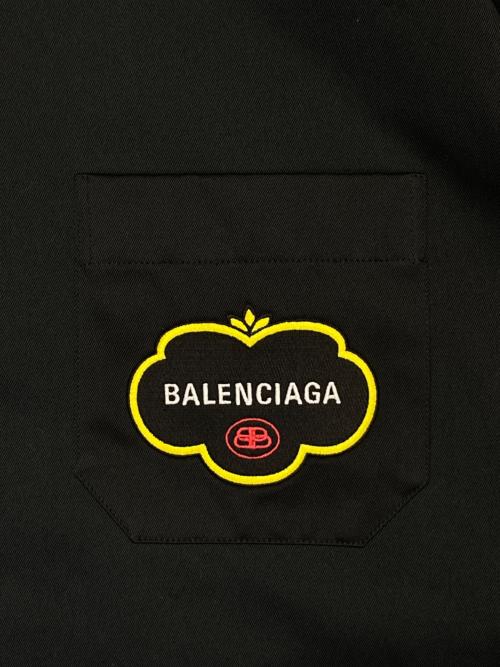 BALENCIAGA（バレンシアガ）BALENCIAGA (バレンシアガ) ダブルスリーブシャツ ブラック サイズ:38の古着・服飾アイテム