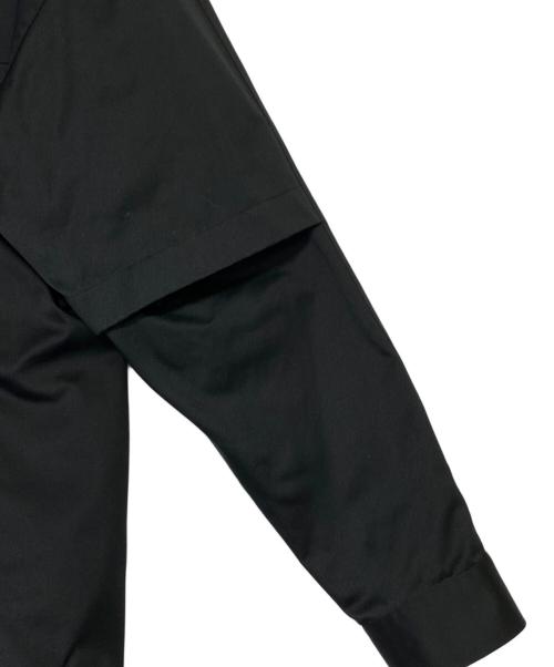 BALENCIAGA（バレンシアガ）BALENCIAGA (バレンシアガ) ダブルスリーブシャツ ブラック サイズ:38の古着・服飾アイテム