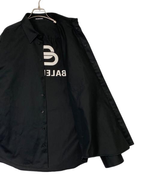 BALENCIAGA（バレンシアガ）BALENCIAGA (バレンシアガ) ダブルスリーブシャツ ブラック サイズ:38の古着・服飾アイテム
