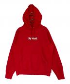 SUPREMEシュプリーム）の古着「Bandana Box Logo Hooded Sweatshirt」｜レッド