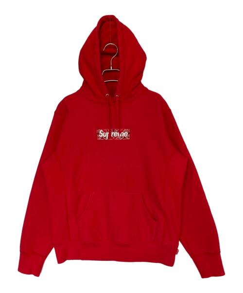 SUPREME（シュプリーム）SUPREME (シュプリーム) Bandana Box Logo Hooded Sweatshirt レッド サイズ:Sの古着・服飾アイテム