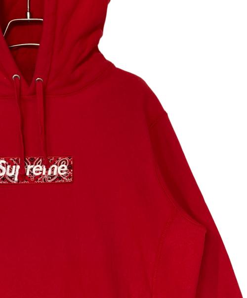 SUPREME（シュプリーム）SUPREME (シュプリーム) Bandana Box Logo Hooded Sweatshirt レッド サイズ:Sの古着・服飾アイテム