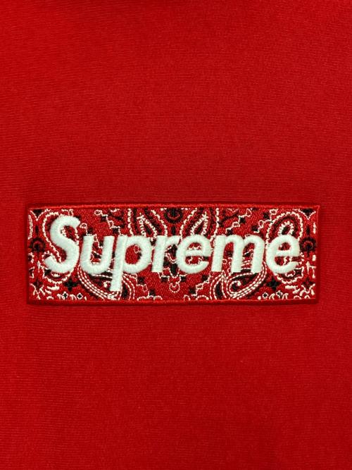 SUPREME（シュプリーム）SUPREME (シュプリーム) Bandana Box Logo Hooded Sweatshirt レッド サイズ:Sの古着・服飾アイテム