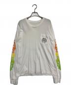 CHROME HEARTSクロムハーツ）の古着「サークロロゴマルチカラーシャツ」｜ホワイト