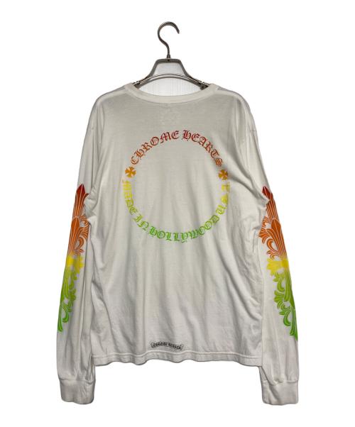 CHROME HEARTS（クロムハーツ）CHROME HEARTS (クロムハーツ) サークロロゴマルチカラーシャツ ホワイト サイズ:Lの古着・服飾アイテム