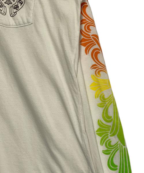 CHROME HEARTS（クロムハーツ）CHROME HEARTS (クロムハーツ) サークロロゴマルチカラーシャツ ホワイト サイズ:Lの古着・服飾アイテム