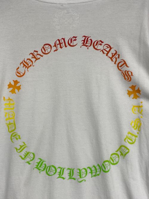 CHROME HEARTS（クロムハーツ）CHROME HEARTS (クロムハーツ) サークロロゴマルチカラーシャツ ホワイト サイズ:Lの古着・服飾アイテム