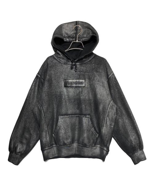 SUPREME（シュプリーム）SUPREME (シュプリーム) MM6 Maison Margiela (エムエムシックス メゾンマルジェラ) Foil Box Logo Hooded Sweatshirt ブラック サイズ:Sの古着・服飾アイテム