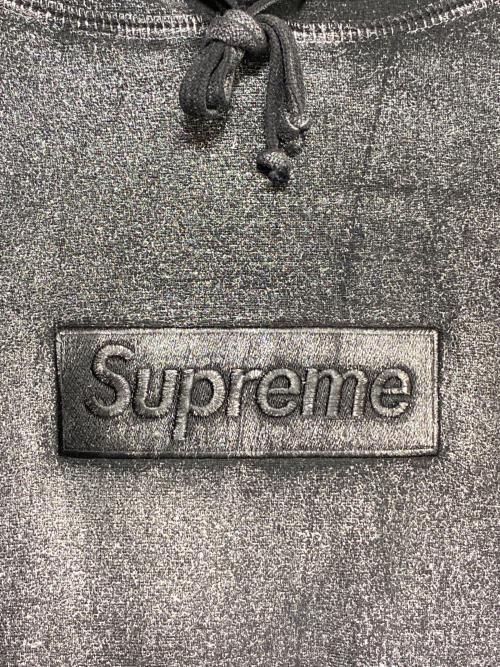 SUPREME（シュプリーム）SUPREME (シュプリーム) MM6 Maison Margiela (エムエムシックス メゾンマルジェラ) Foil Box Logo Hooded Sweatshirt ブラック サイズ:Sの古着・服飾アイテム