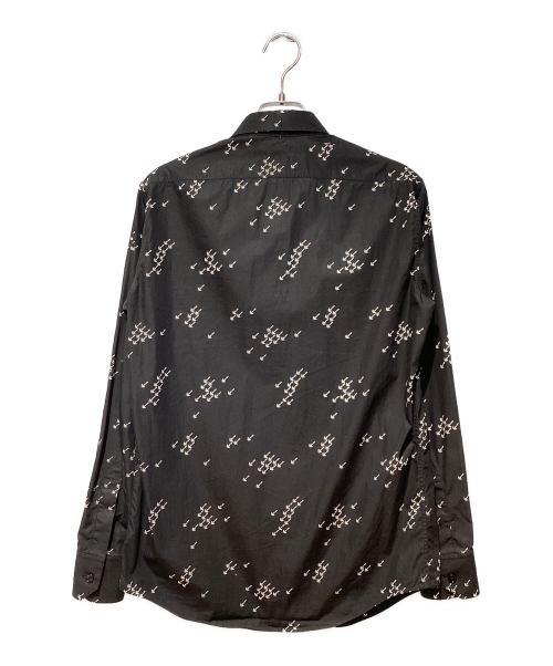 CELINE（セリーヌ）CELINE (セリーヌ) アローロゴプリントシャツプリントシャツ ブラック サイズ:36の古着・服飾アイテム