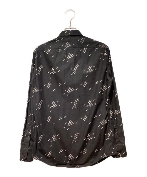 CELINE（セリーヌ）CELINE (セリーヌ) アローロゴプリントシャツプリントシャツ ブラック サイズ:36の古着・服飾アイテム