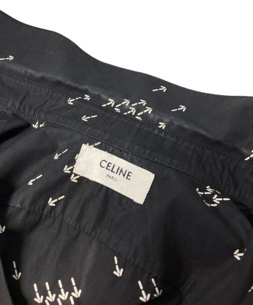 CELINE（セリーヌ）CELINE (セリーヌ) アローロゴプリントシャツプリントシャツ ブラック サイズ:36の古着・服飾アイテム