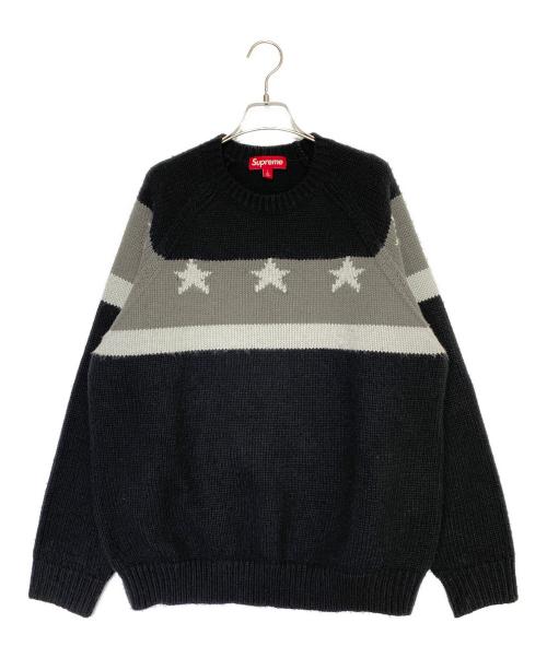 SUPREME（シュプリーム）SUPREME (シュプリーム) Stars Sweater ブラック サイズ:Lの古着・服飾アイテム